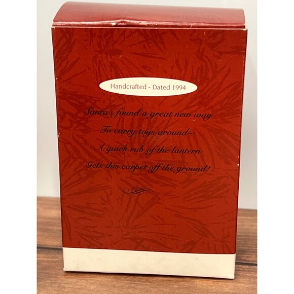 1994 HALLMARK KEEPSAKE ORNAMENT QX588-3 MAGIC CARPET RIDE ALADDIN SANTA - Picture 2 of 7